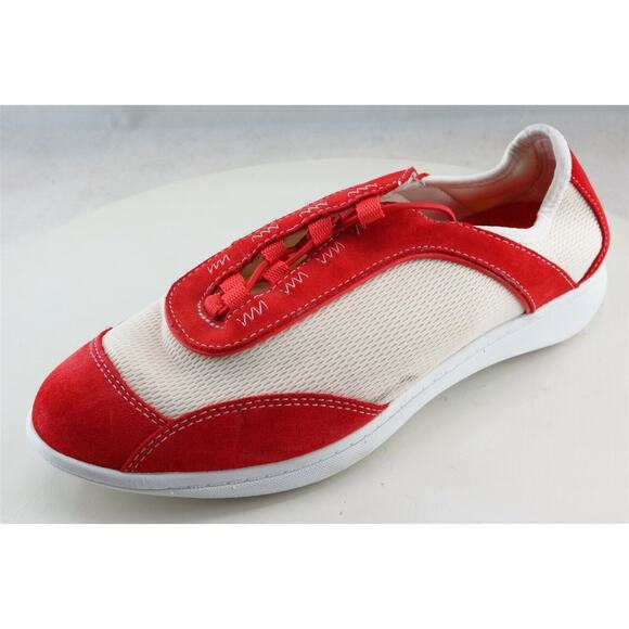 Rockport Fashion Sneakers Red Leather‎ Women 7.5 Medium - Picture 1 of 6